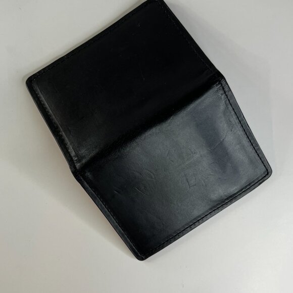 Nordstrom Black Leather Card Holder - Picture 3 of 4